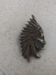 Indian Bikers 1970s Vintage Enamel Motorcycle Badge