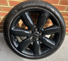 Genuine Mini Clubman F54 Star Spoke 521 18” Gloss Black Alloy Wheel & Good Tyre