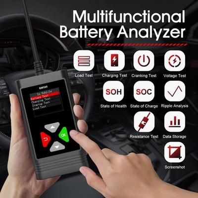 OBDResource BM560 Car Battery Tester 6V 12V 100-2000CCA for AGM GEL EFB Car SUV
