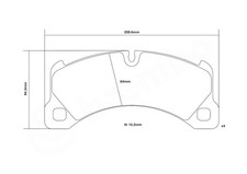 BREMBO 07.B314.66 Hochleistungs-Bremsbelagsatz für PORSCHE