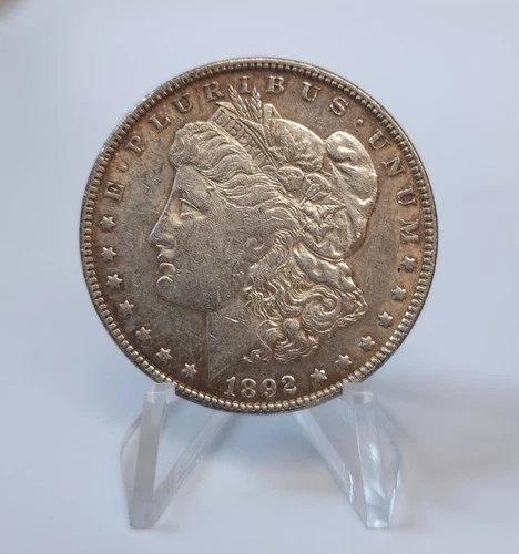 1892-P Morgan Dollar Better Date AU Almost Uncirculated