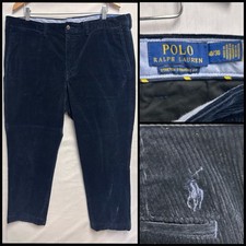 Polo Ralph Lauren Pants Mens 40x30 Navy Blue Corduroy Casual Classic Fit Preppy