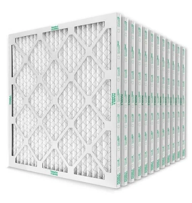 20x25x1 MERV 8 Pleated Air Filters by Mann+Hummel. Case of 12.