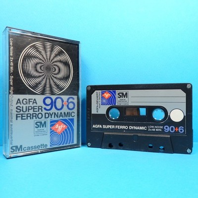   1x AGFA Super Ferro Dynamic 90+6 * Type 1 * Cassette Kassette кассета * 1975