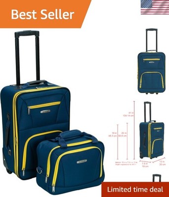 Deluxe Navy Softside Luggage Set - Spacious, Stylish, and Durable Travel Bags