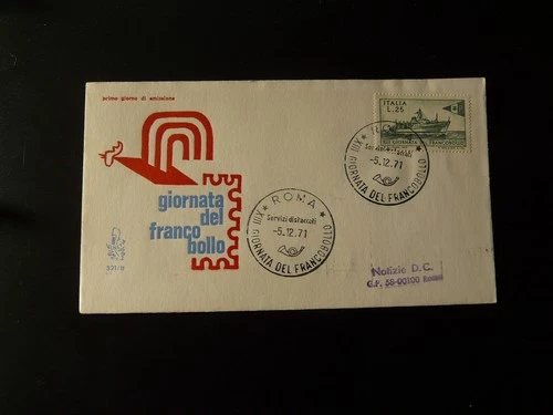 stamp day FDC Italy 1971