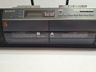 SONY CFS-W501 ラジオ・カセットプレーヤー Vintage SONY CFS-W501 BoomBox Dual Cassette Tape Player AM/FM