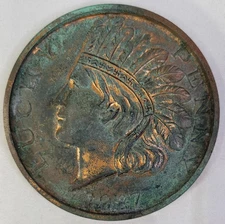 RARE Antique Souvenir 3 Inch "Lucky Penny" - 1928 - Grand Canyon, Arizona
