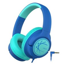 s Headphones with Cord, 85dBA Safe Volume Wired Headphones Kid Blue Over Ear