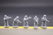 1/72 Ukrainian special forces 5pcs Person Resin Soldier Militarily White Model