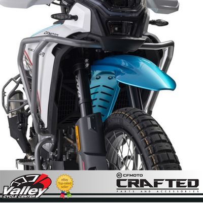 CFMoto Ibex 450 Tall Rally Front Fender Kit Zephyr Blue 6AQV