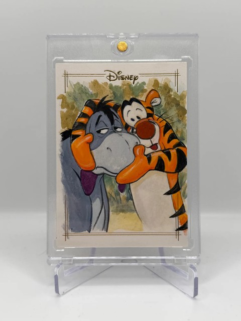 2025 Topps Disney Tigger & Eeyore Sketch Card Auto 1/1