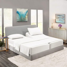 Split King Sheet Set for Adjustable Bed, 100 Egyptian Cotton, 5 Piece Set, D...