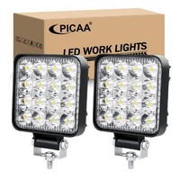 LED Arbeitsleuchten Mini, 2 X 3.3 Zoll 48 W Quadratische LED Offroad...