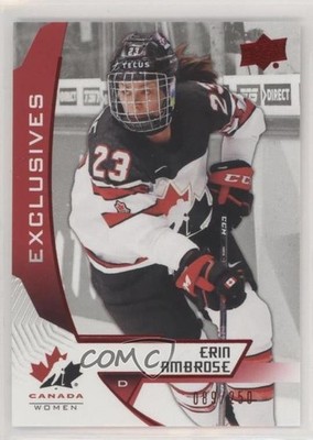 2019 Upper Deck Team Canada Juniors Exclusives /250 Erin Ambrose #57 a2k