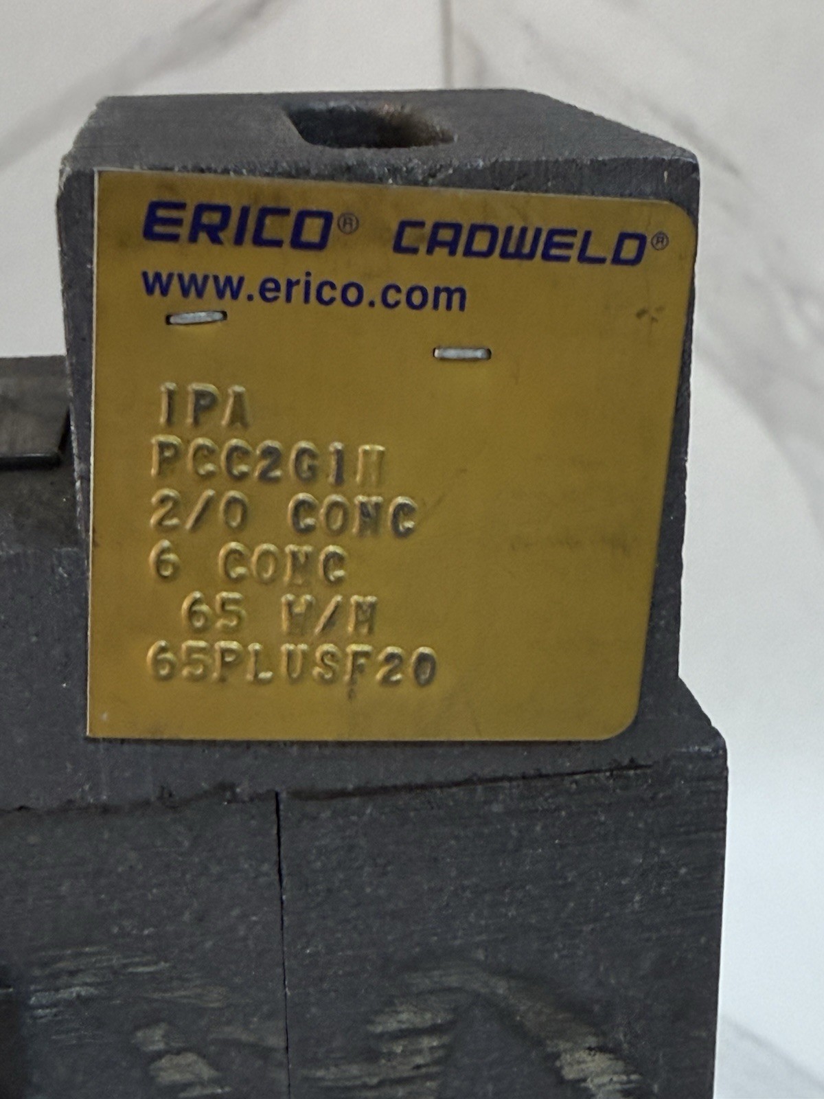 Erico Cadweld PCC2G1H Mold for Welding Cable To Cable Pc 2/0 Concentric