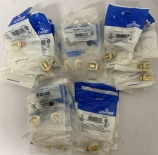 Lot 59pcs Leviton 40833-BAE/BAR/BTR/BWE/BWR QuickPort Binding Post Adapter