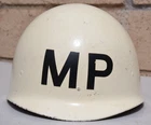 VIETNAM WAR VINTAGE US M1 HELMET LINER MP MILITARY POLICE ODD REVERSED US STAMP