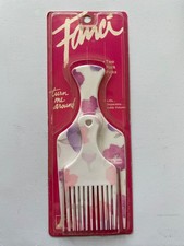 90s Vintage Fanci" Two Pk Floral Hair Picks combs In Original packaging