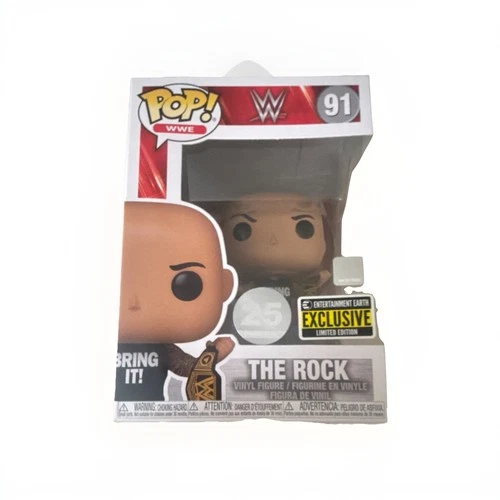 Funko Pop! Vinyl WWE The Rock #91 Entertainment Earth Exclusive Figure