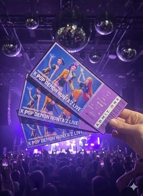 K Pop Demon Hunters Concert Ticket Music Voucher Gift Card Personalised