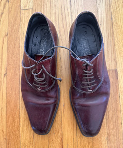 Stefano Branchini Men's Brown Leather Oxford Dress Shoes Lace-Up US 7.5 
