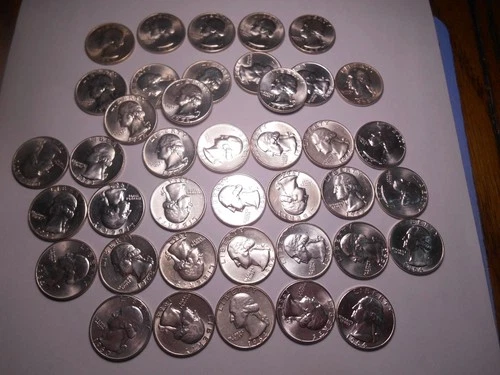 One Roll of AU/BU Washington Quarters