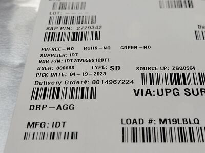 (1 PC) 70V659S12BFI IDT Multi-Port SRAM, 128KX36, 12ns, CMOS, PBGA208