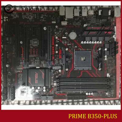 FOR ASUS PRIME B350-PLUS DDR4 AMD B350 VGA DVI HDMI 64GB ATX Motherboard