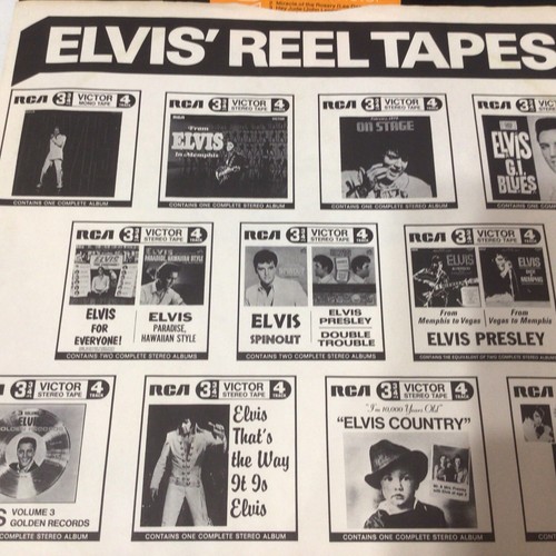 Vtg. Elvis Now & Elvis Promised Land LP Record Set - Foto 3 di 9