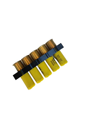 5-Shell Hard-Case Bandolier, Qty 3, Shotgun Shell Holder, Ammo Carrier, 20 Gauge