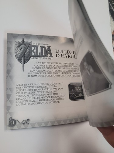 The Legend of Zelda A Link to the Past MANUAL ONLY FR Gameboy Free Shipping CAD - Foto 4 di 4
