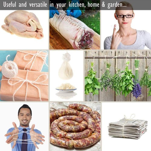 70M Cooking Tools Butcher's Cotton Twine Meat Barbecue Tie US Strings Meat A3S4 - Picture 6 of 9