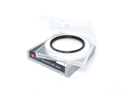 Genuine Leica UV Filter UVa II E49 for M, Q3 43 , Q3, Q2 Black