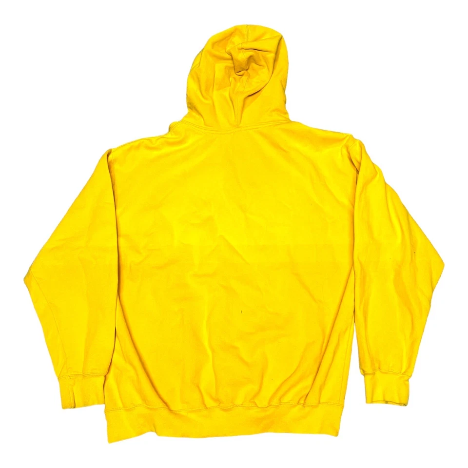 Vintage Yellow Panama City Beach  FL Pull Over Hoodie 2XL XXL Neon Zebra Animal - Image 4 of 4