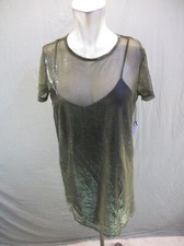 NWT FOREVER 21 Party Collection Size S Women Round Neck Two Layer Mini Dress 972