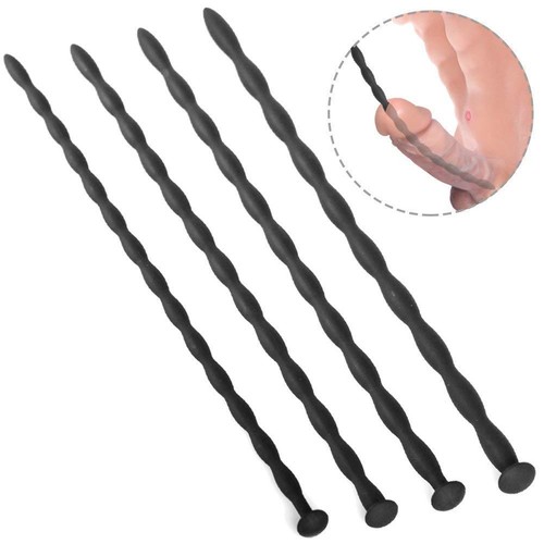 4PCS Male Men Silicone Urethral Sounds Dilator Stretching Penis Plug Enhancer - Picture 1 of 14