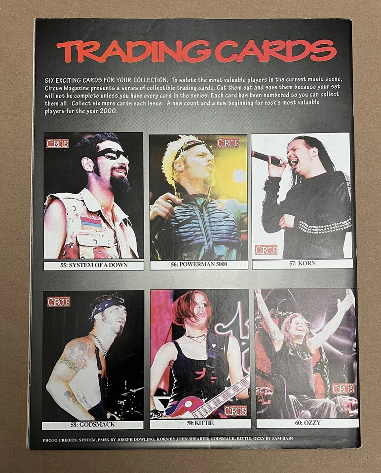 Circus Magazine July 2000 Slipknot Tattoo The Earth Kittie Papa Roach Soulfly - Image 2 of 2