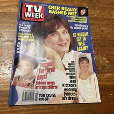 TV Week Magazine October 13th 1990 Cher / Tom Cruise Pin Up
