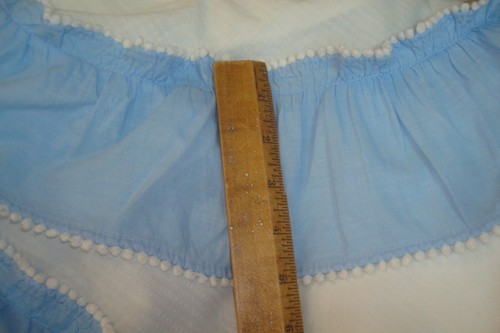 COPRILETTO Vintage Cabina Artigianato Ago Ciuffo Floreale Completo Queen Ruffle Cotone 97 x 110" - Foto 14 di 14