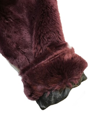 1piu1uguale3 WRAP COAT /ECO FURMRC137 Size: 4 Bordeaux Men MRC137 