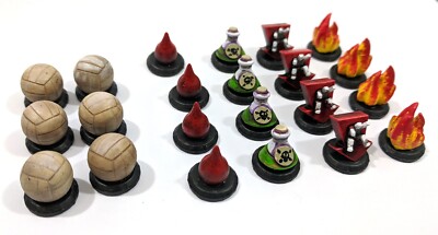 Guild Ball - Momentum & Conditions Set (unofficial 3D component)(primed)