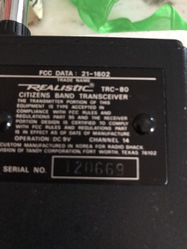 2 TRC-80 1-Channel 100mW Walk-in Talkie W/boxes By Realistic Transceiver - Picture 8 of 9