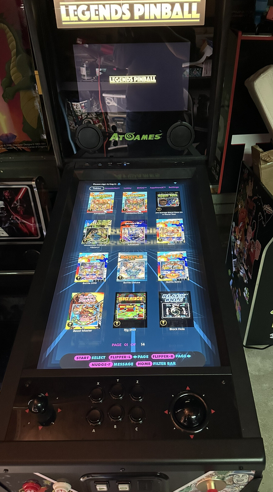 AtGames Legends Pinball with Solenoids Arcade Control Panel Gottlieb