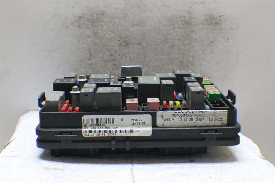 Chevrolet HHR 2009-2011 unidad de relé de caja de fusibles 20859498 módulo 902 20D1-B4 Foto 3 de 4