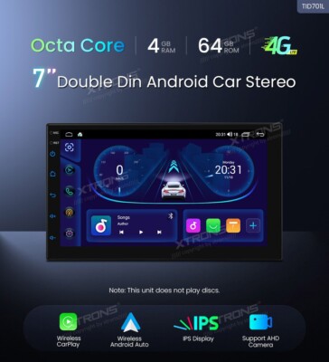 XTRONS TID701L AUTORADIO GPS CAR TABLET 2 DIN Android 14 WLAN 4GB Carplay Auto