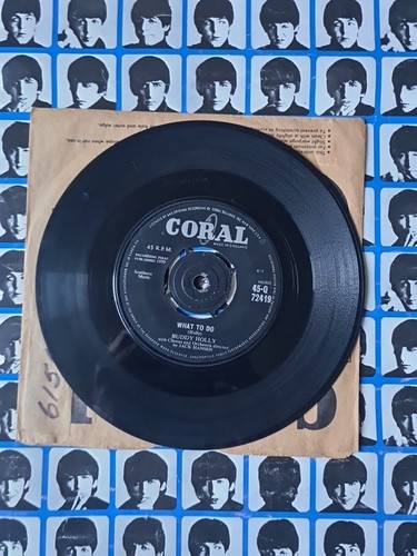 Buddy Holly What To Do / That's What They Say US with Orchestra 1961 45 7" Vinyl - Picture 7 of 11