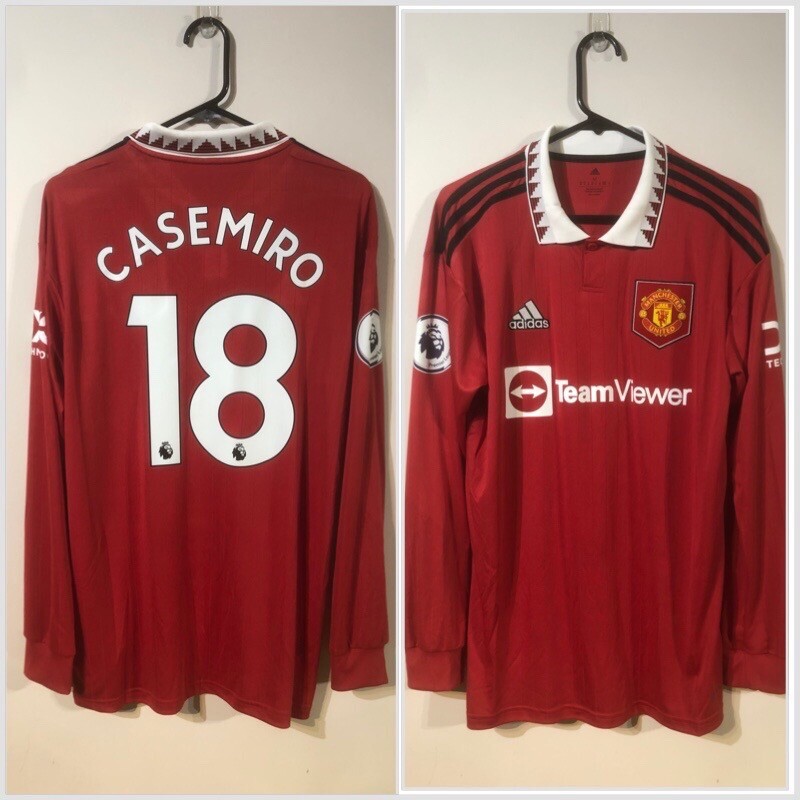 ウェア adidas Manchester United CASEMIRO 18 adidas Man Utd Home Casemiro 18 Jersey 2023-2024 (Premier