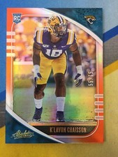 2020 Panini Absolute Football K'LAVON CHAISSON Orange Rookie Spectrum #55/75