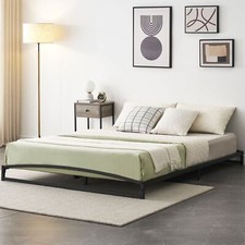 6" Queen Size Heavy Duty Metal Platform Bed Frame, Low Profile Queen Bed Frame